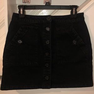 Forever 21 Black Denim Skirt